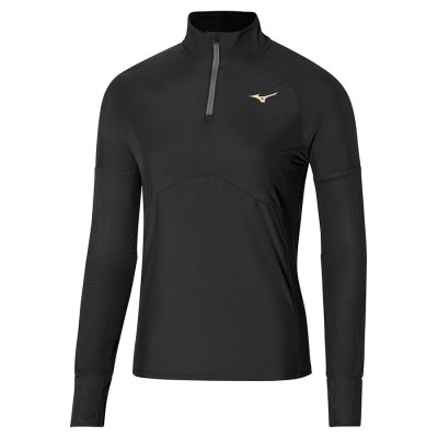 Manga Larga Mizuno Hybrid LS Tee Mujer Negros - Chile M351BFZXOE